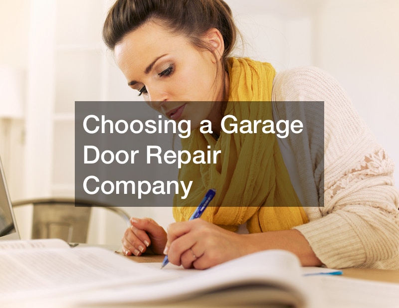 Choosing a Garage Door Repair Company