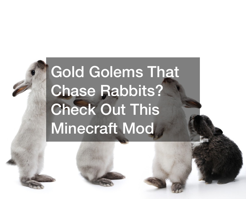 Gold Golems That Chase Rabbits? Check Out This Minecraft Mod